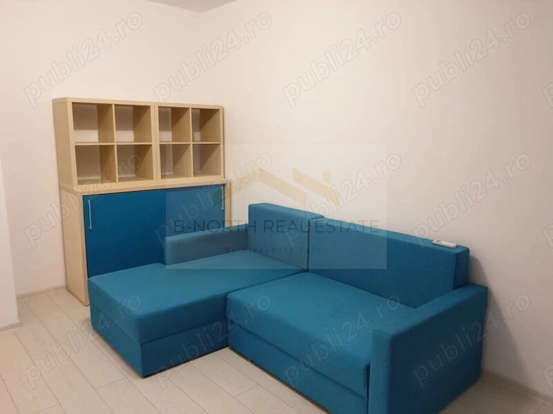 Garsoniera de inchiriat, mobilata complet, centrala proprie